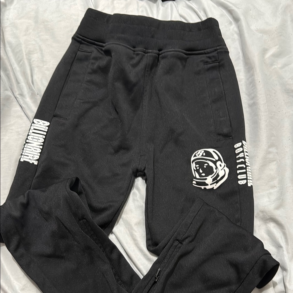 Billionaire Boys Club Black Joggers with Graphic Design